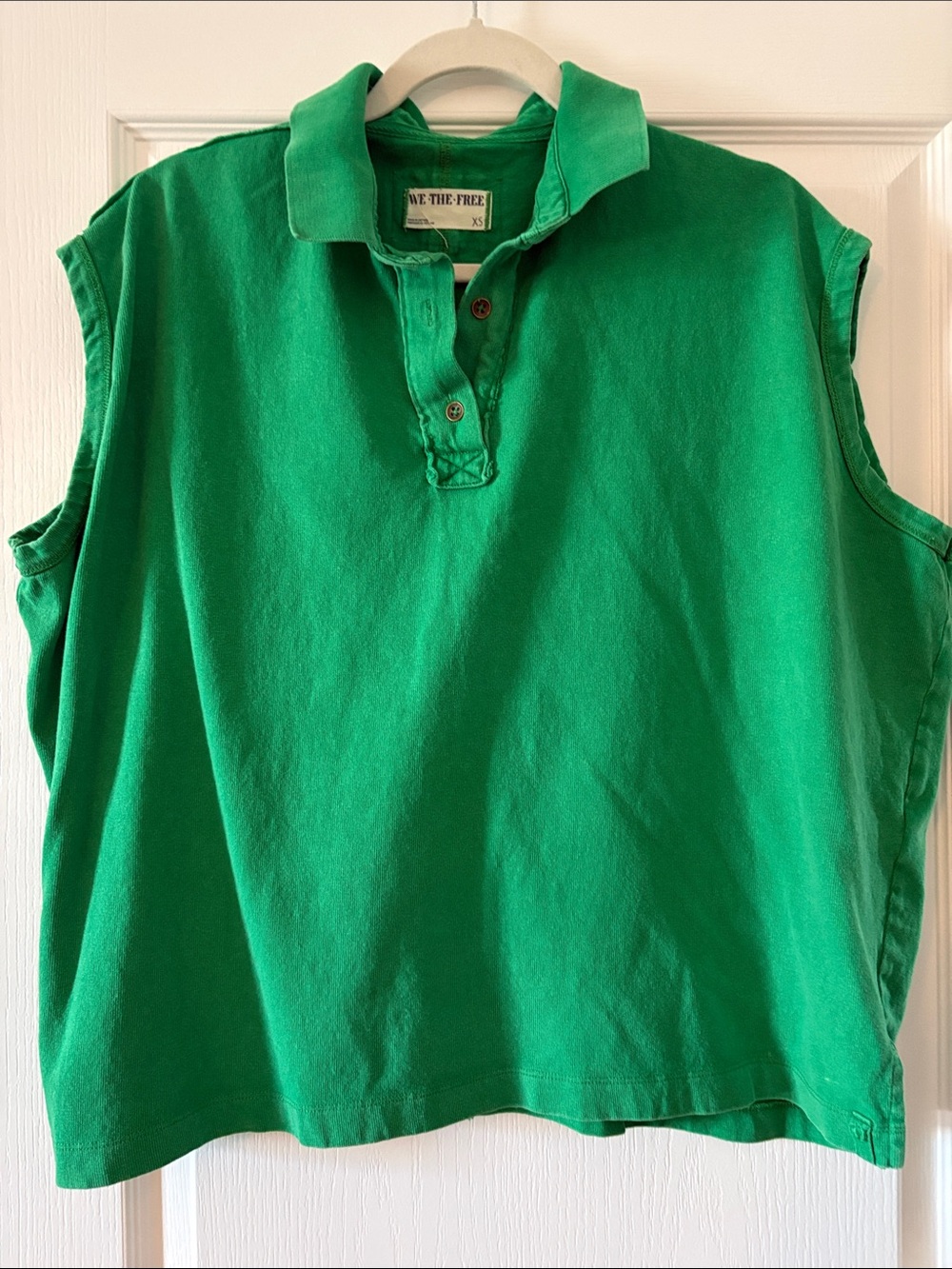 We The Free Sleeveless Polo - Green